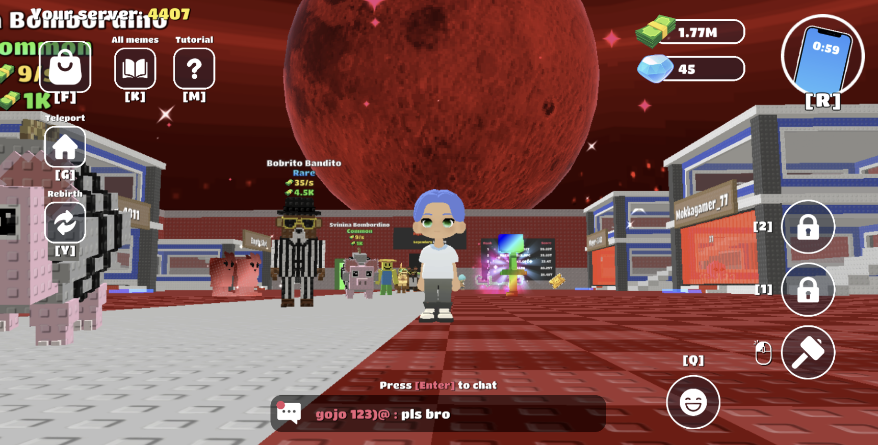 Steal a Brainrot Roblox Gameplay Screenshot