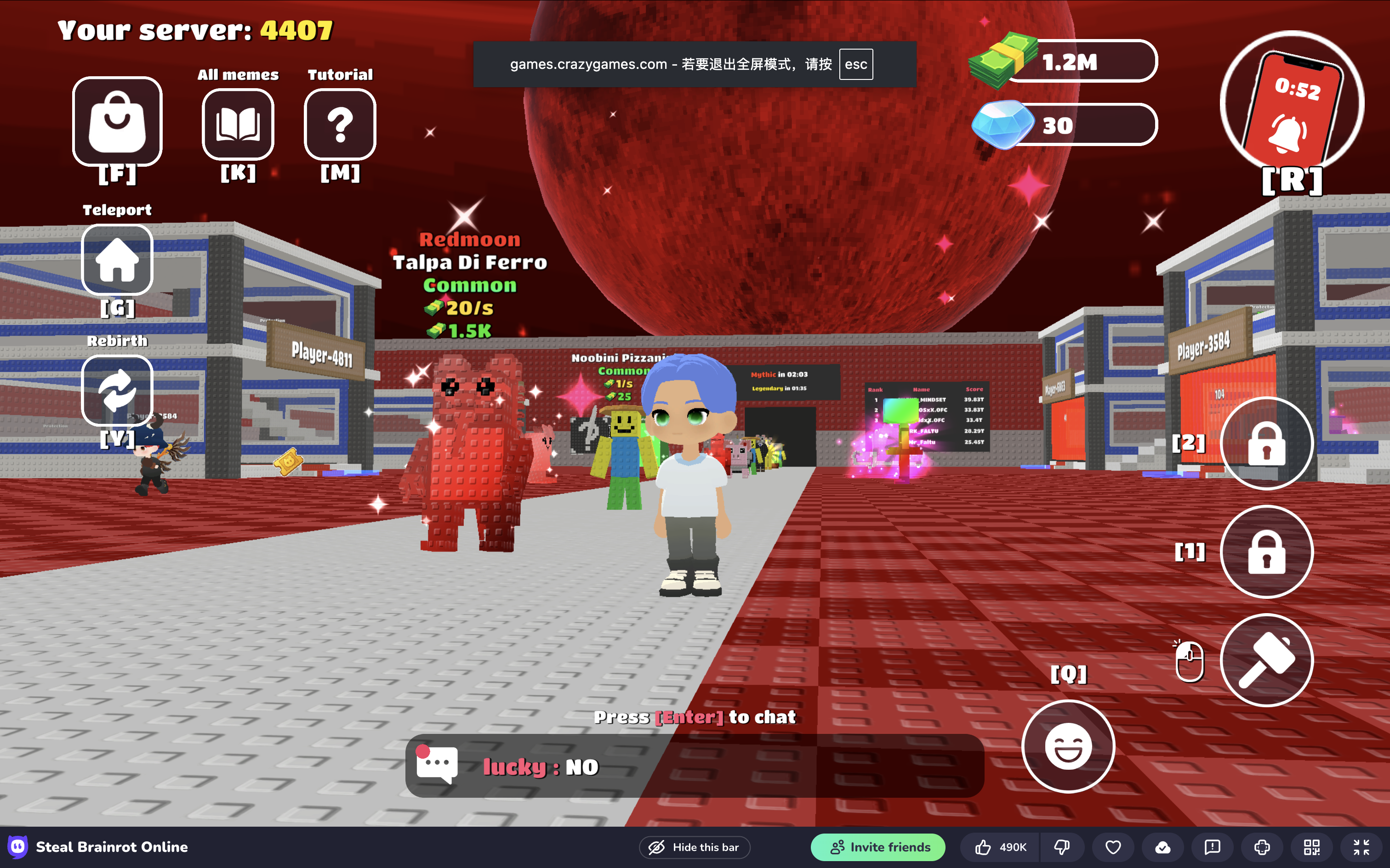 Steal a Brainrot Online Game